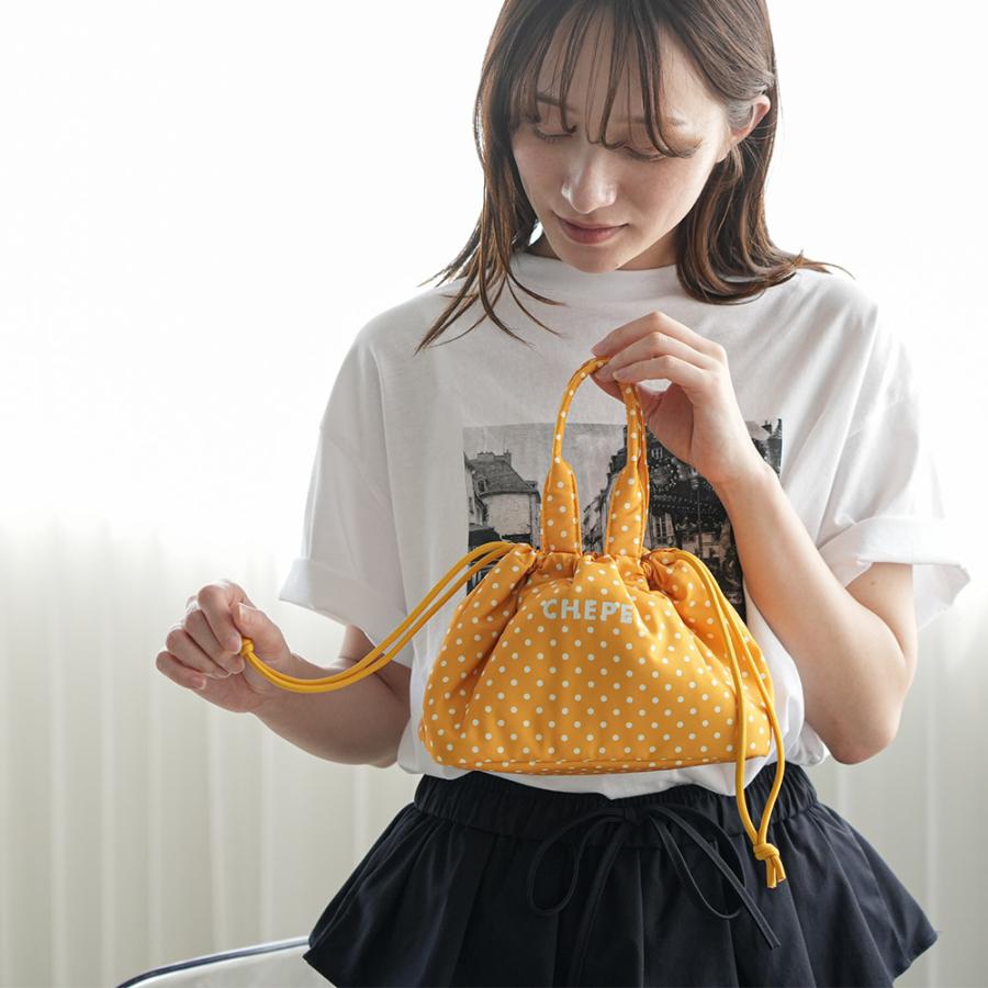 ドット保冷ぽこぽこランチバッグ  巾着保冷バッグ  小さめ巾着  保冷バッグ  保冷保温 お弁当バッグ   レディース  (郵2) ポイント消化 爆買 | mili an deni | 12