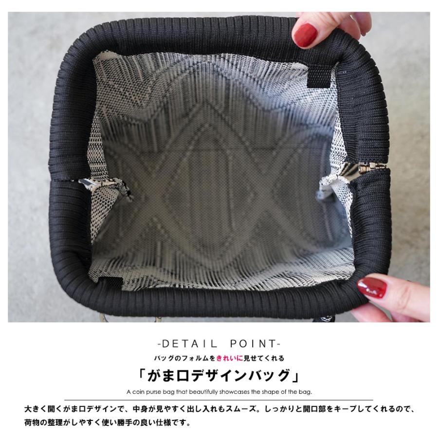 helin akkiがま口 ハンドバッグ ブラック 牛革 ブラック がま口四角