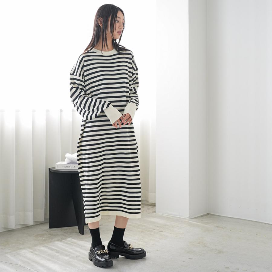 mili an deni（ミリアンデニ） セーラーニットワンピース ニット