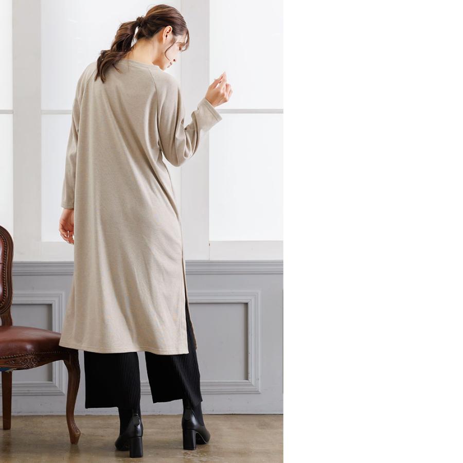 シアバター加工裏微起毛サイドスリットワンピース (郵2) | ブランド登録なし | 16