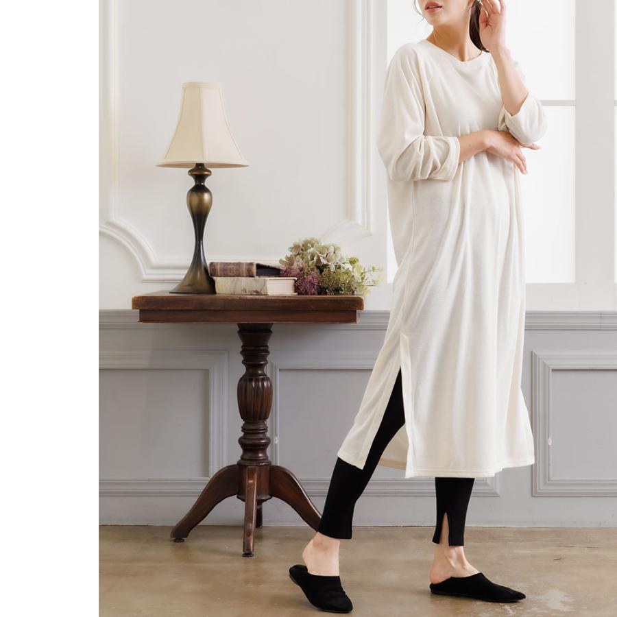 シアバター加工裏微起毛サイドスリットワンピース (郵2) | ブランド登録なし | 09
