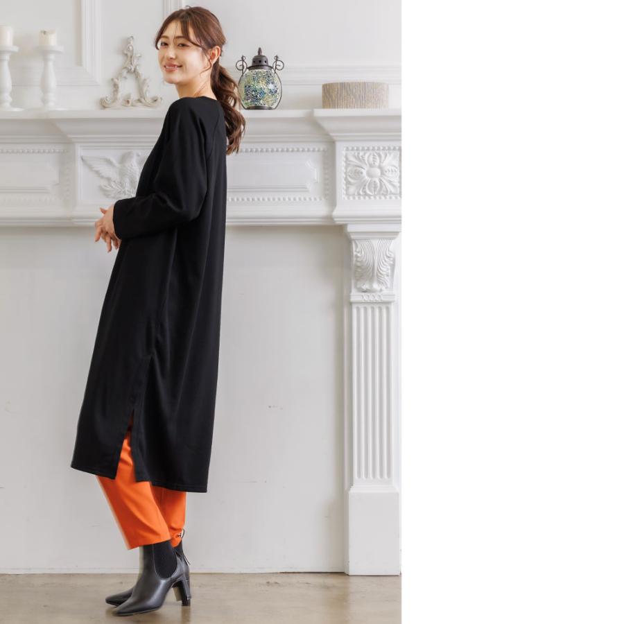 シアバター加工裏微起毛サイドスリットワンピース (郵2) | ブランド登録なし | 12