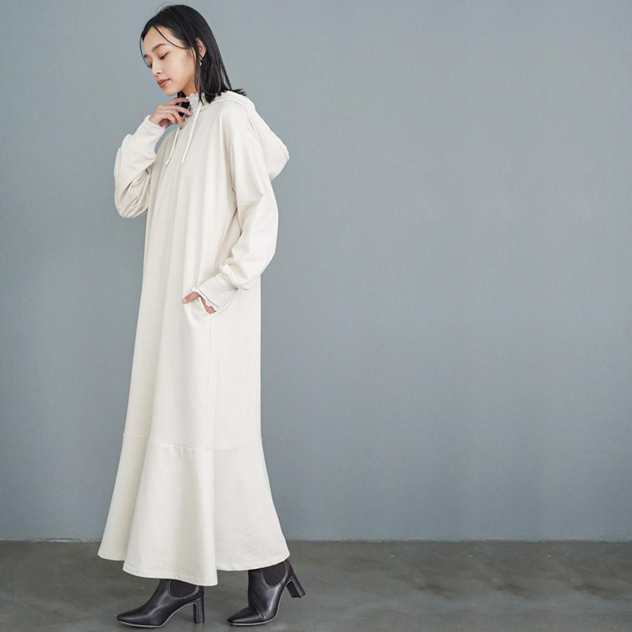 mili an deni（ミリアンデニ） レディース ワンピース 裏起毛フード