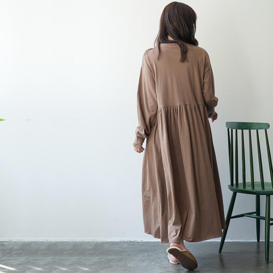 mili an deni（ミリアンデニ） Vネックギャザーワンピース Vネック 袖