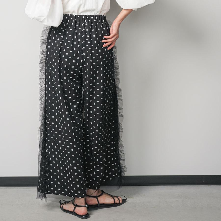 mili an deni（ミリアンデニ） ドットサイドチュールパンツ サイド