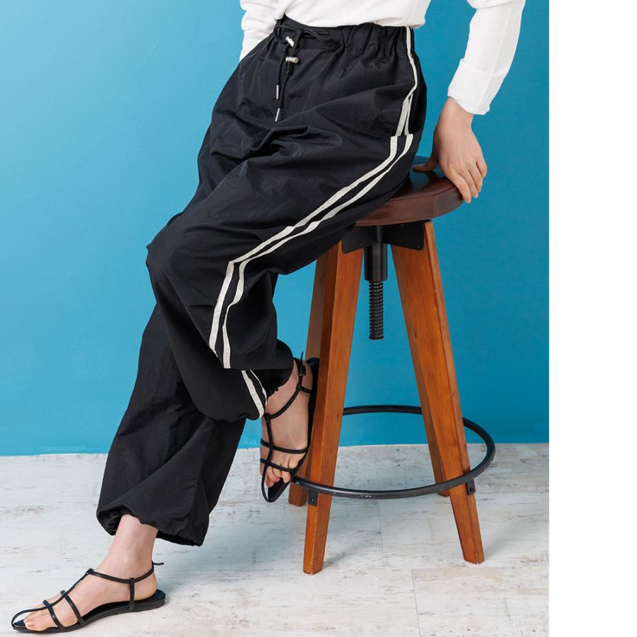 サイドラインパラシュートイージーパンツ (郵2) : mili an deni