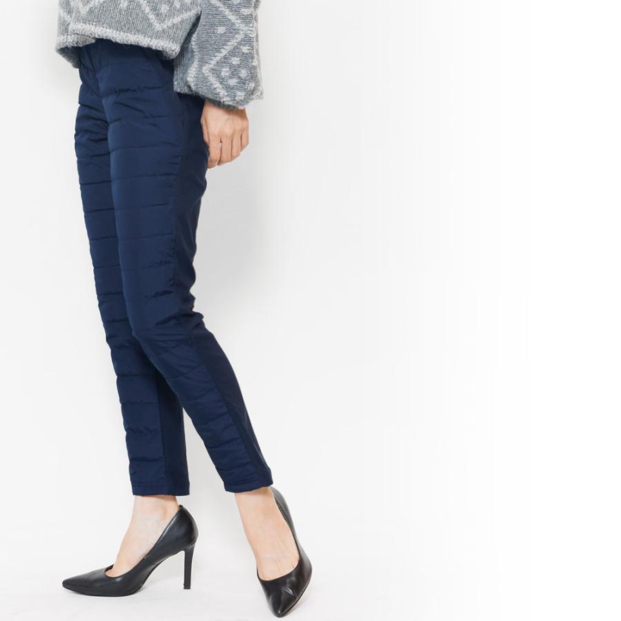 レディース ボトムス 中綿パンツ あったかパンツ ストレッチ (郵3