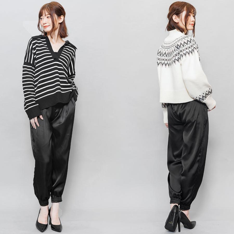 pois ポワサテンジョガーパンツブラック黒新品