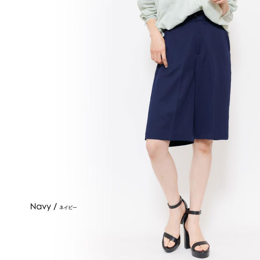 ショートパンツ レディース ボトムス センタープレスパンツ ハーフ