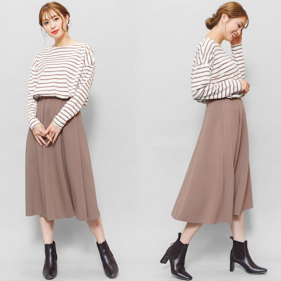 【美品】MIU MIU 膝丈スカート 総柄 フレア ブラウン 38 巻きスカート フレアボリュームスカート レディース ミドル丈 ボトムス ミモレ