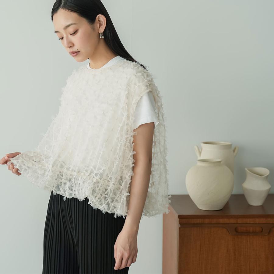 mili an deni（ミリアンデニ） リボンチュールバルーンベスト リボン