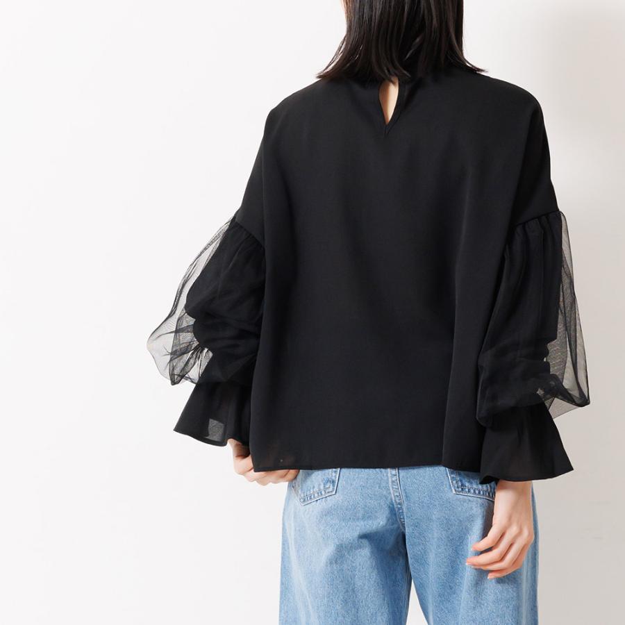 Noir Keininomiya ハイネック オーバーサイズブラウス カバースリーブハイネックブラウス レディース トップス