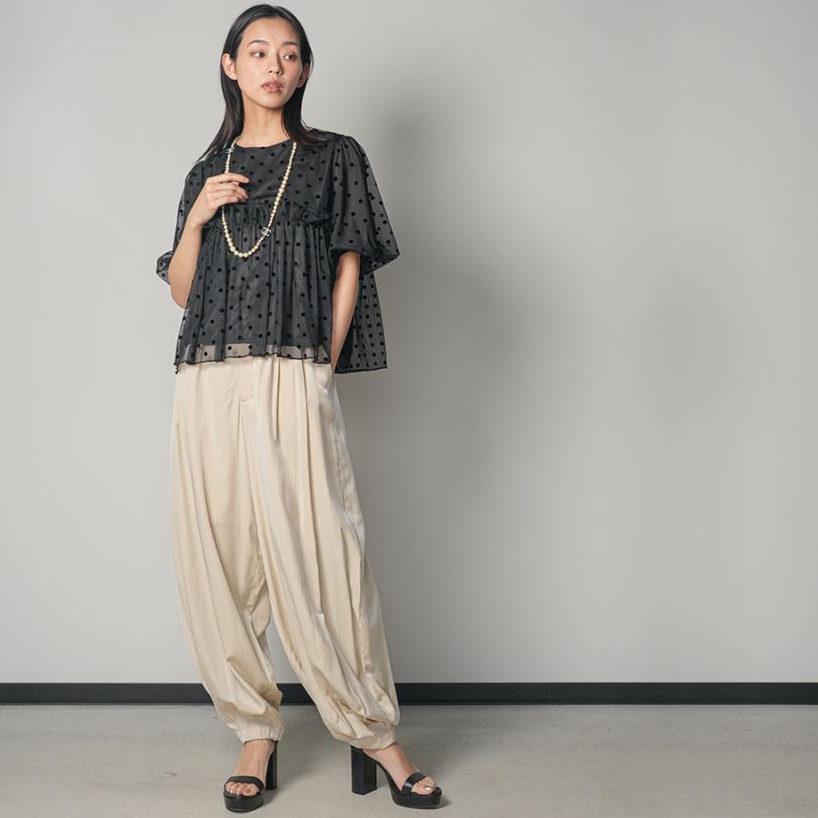 ☆美品☆RIKO TOKYO リカブラウス ドット バルーンスリーブ 完売品 F