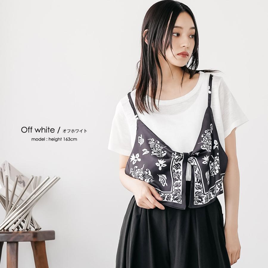mili an deni（ミリアンデニ） バンダナキャミレイヤードトップス