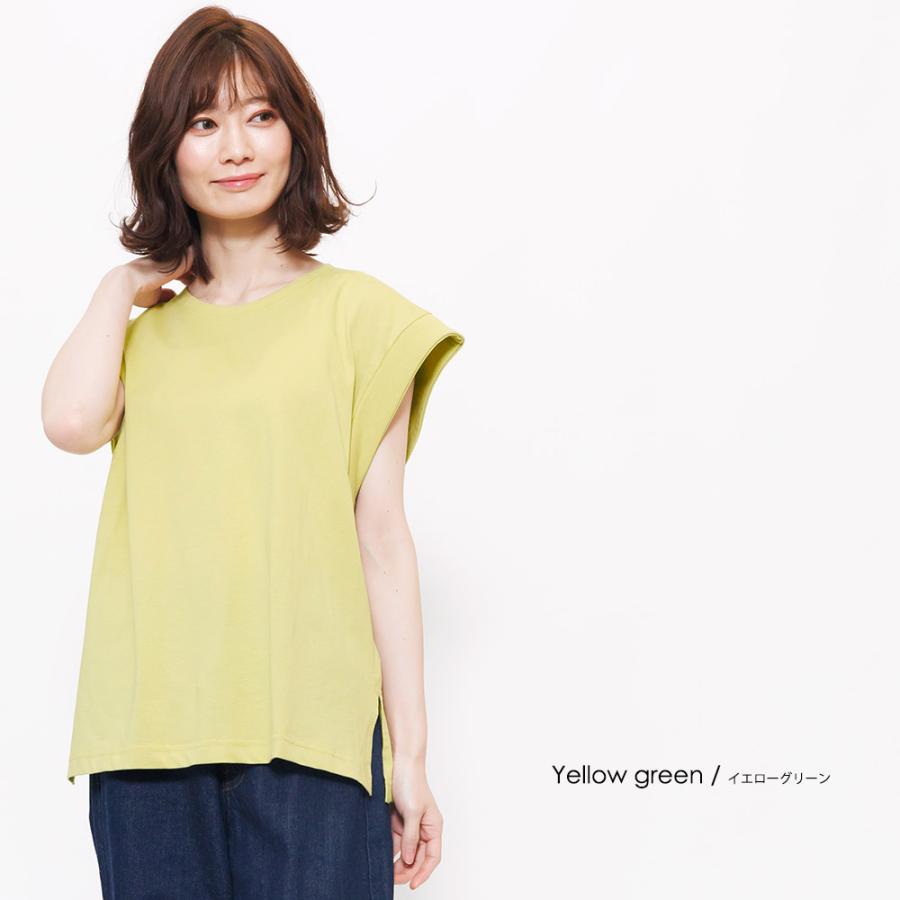 180gノースリブTシャツ レディース トップス 無地 カットソー (郵2)｜mili｜12