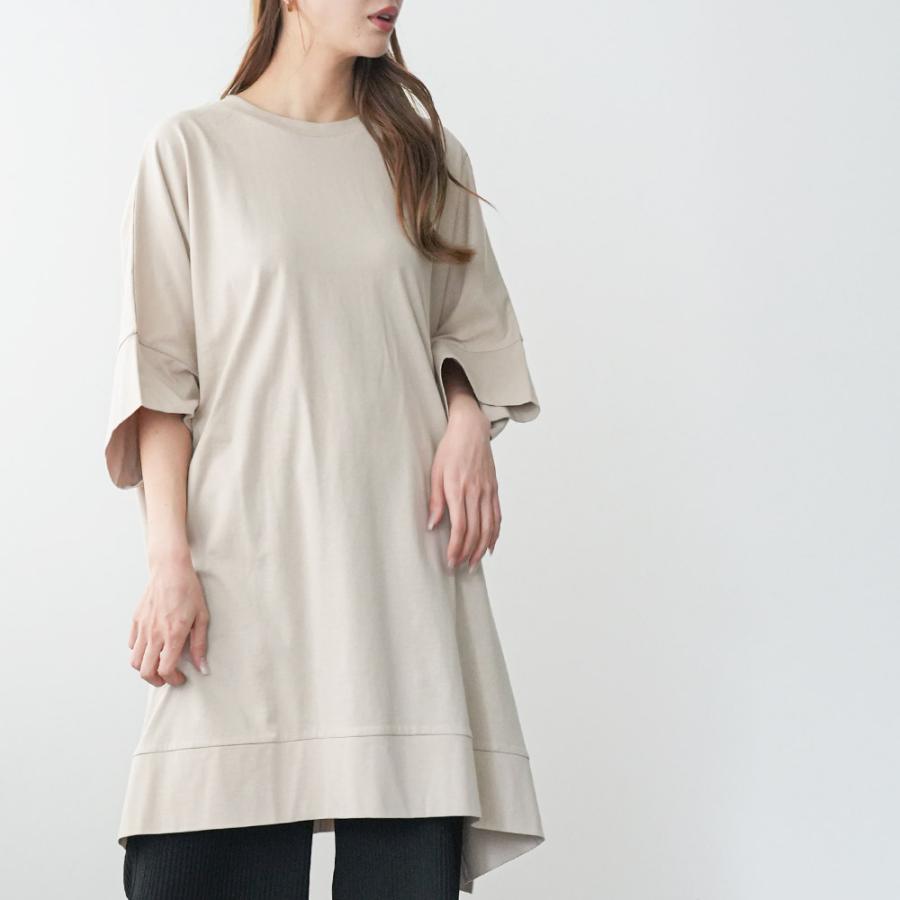 mili an deni（ミリアンデニ） マント型チュニックTシャツ オーバー