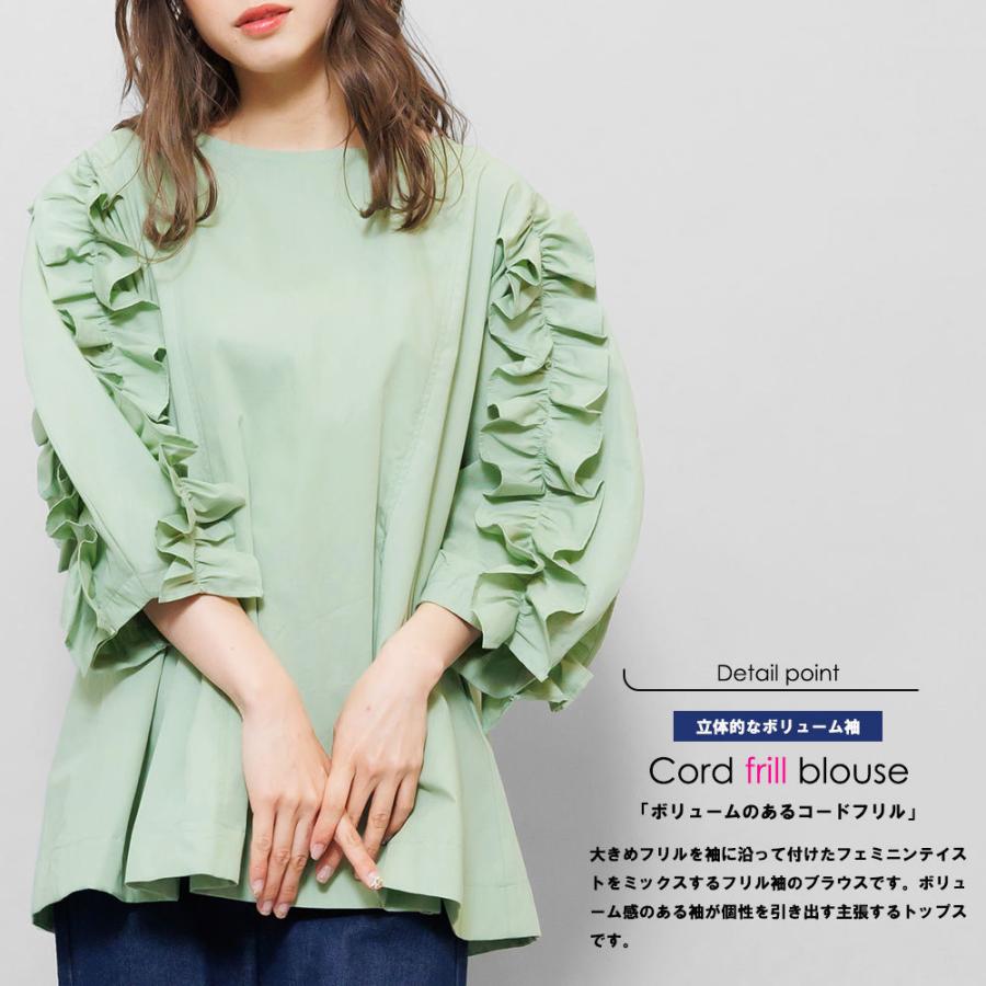 archivio フリル袖ブラウンシャツ 38 archivio フリル袖ブラウンシャツ 38 archivio フリル袖ブラウン