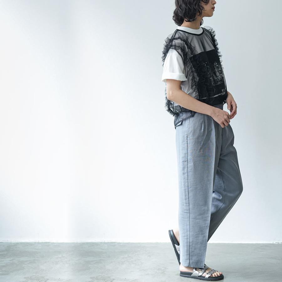 チュールフリルトップス レディース トップス （郵2）ポイント消化