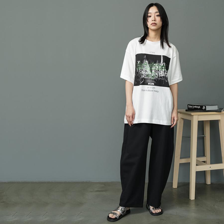 mili an deni（ミリアンデニ） 半袖バンドTシャツ 綿100％ プリント