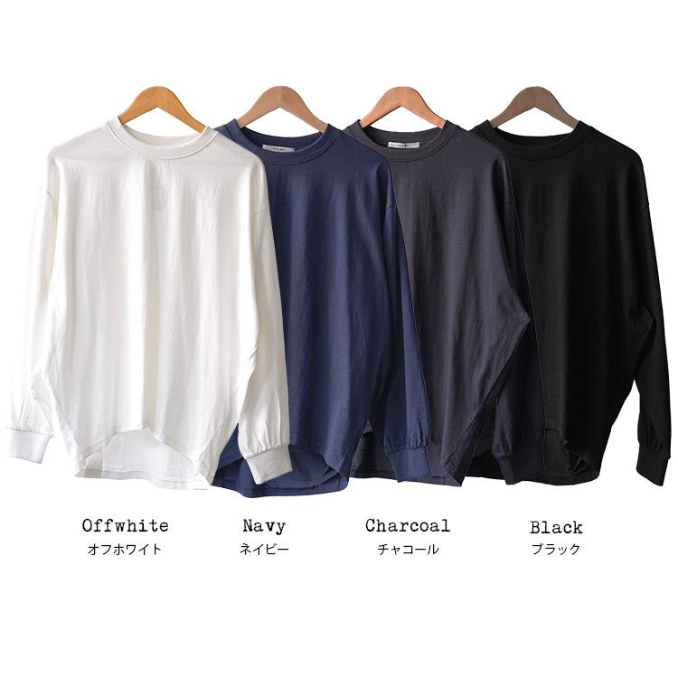 バックタックロンT レディース トップス 長袖 カットソー ラウンドT