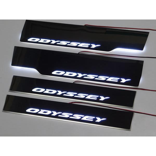 日本特売 オデッセイ Odyssey Rc系 スカッフプレート 白 シーケンシャル Rc1 Rc2 Rc4 4wd 流れる 電装関係 ドレスアップ 最新デザイン 4点セット ジャパン 売上 Www Superavila Com