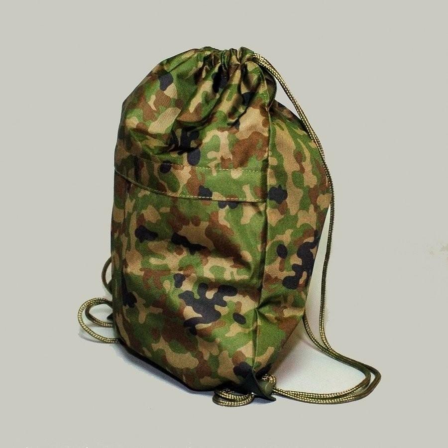 ナップサック ファスナーポケット付き 陸上自衛隊迷彩 : 迷彩専門店