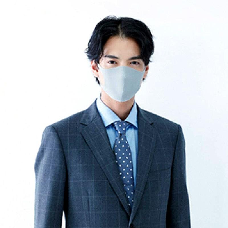 ネコポス対応）新モデル PITTA MASK（ピッタマスク）ライトグレー