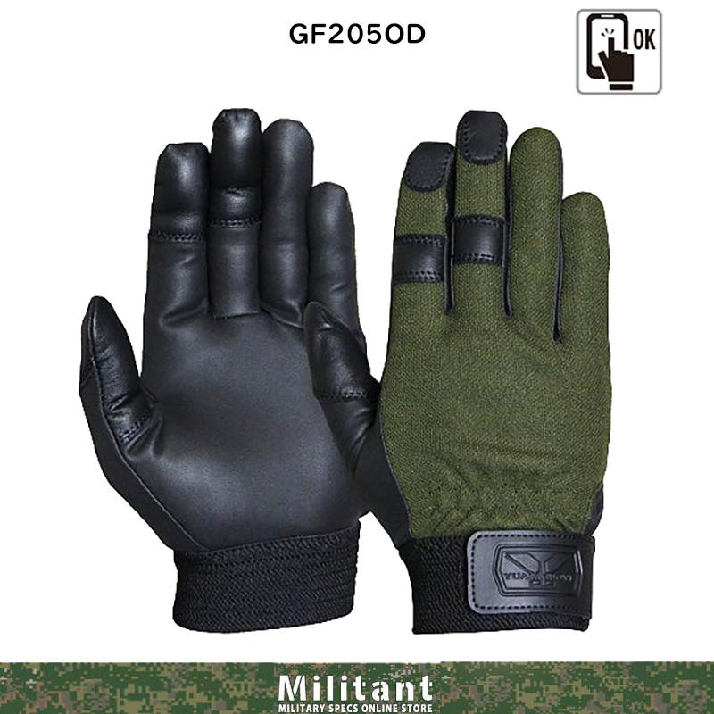 ネコポス対応）トンボレスキュー GF205 OD 水洗いOK スマホ対応 : 迷彩