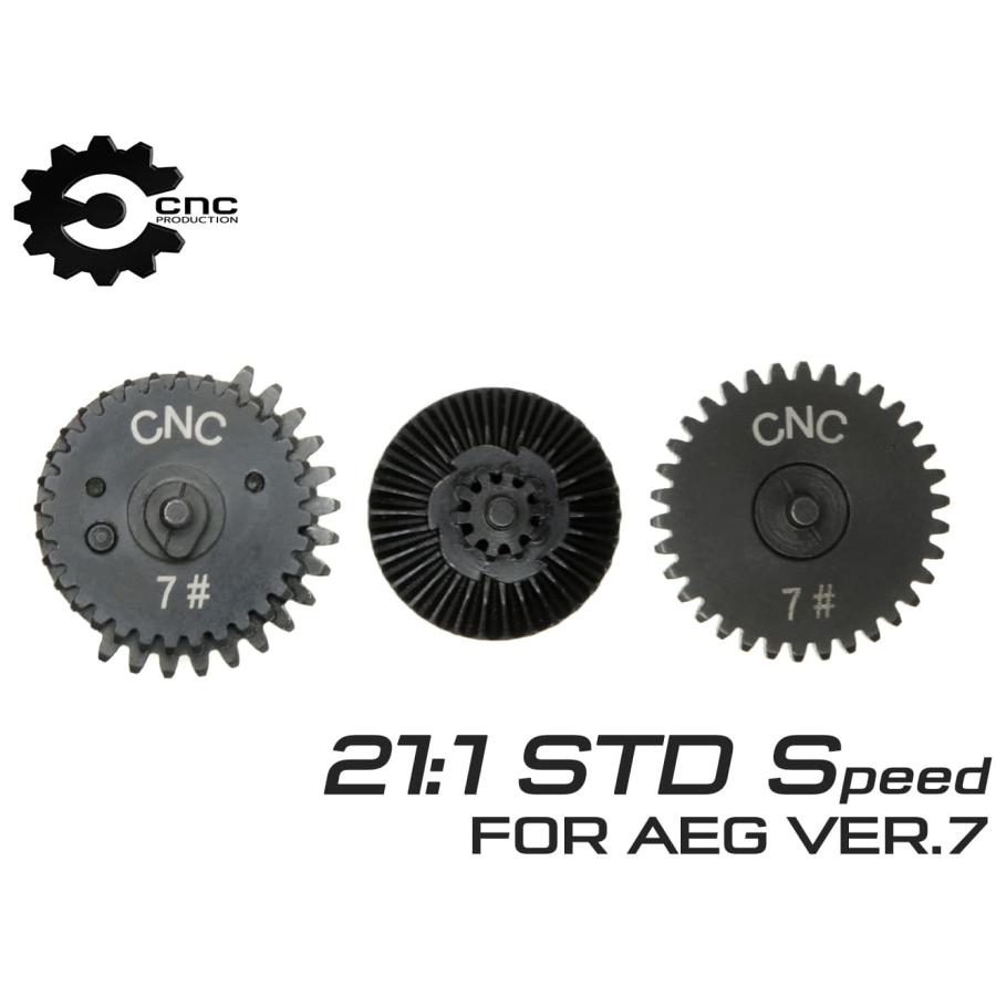 CNC-GS-09 CNC Production スチールCNCギアセット Ver7 STD 21:1 M14