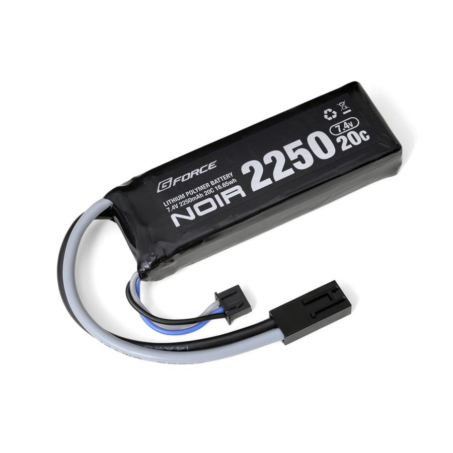 GF-BAT-006 G-FORCE Noir LiPo 7.4V 2250mAh ミニS互換サイズ