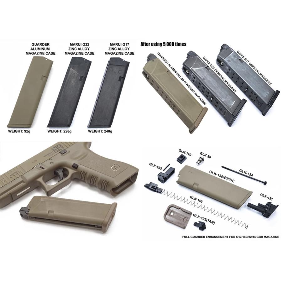 GLK-150(B)FDE GUARDER アルミマガジンケース .40 FDE マルイ GBB G17