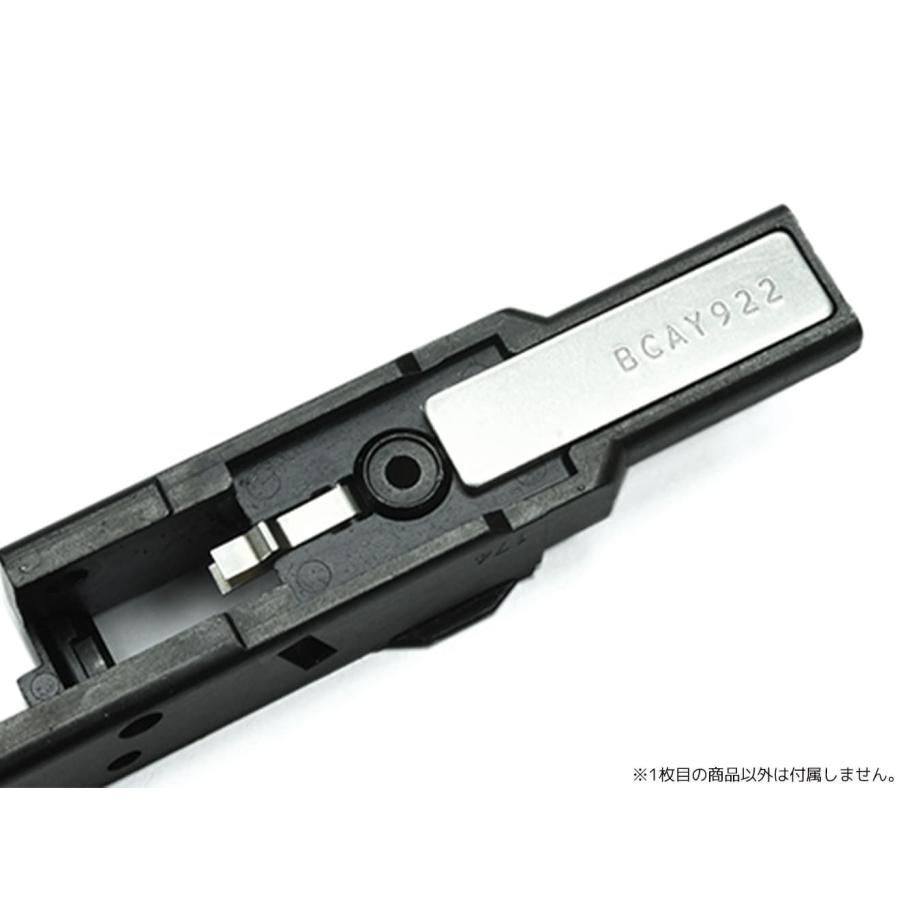 Backsideworks NEOFUK 指スケ 退魔デッキ　シリアルナンバー付 GLK-202(A) GUARDER ステンレス シリアルナンバータグ for マルイ G17