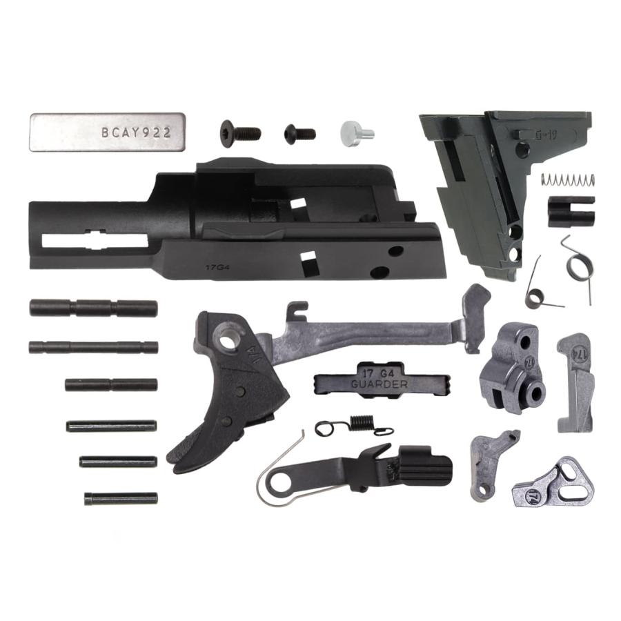 GLK-268(U)BK GUARDER GLOCK Gen.4 オリジナルフレーム US Verr w/スチール強化パーツセット for マルイ G17 Gen4の画像