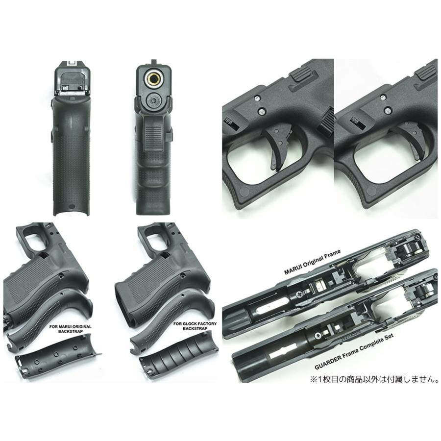GLK-268(U)BK GUARDER GLOCK Gen.4 オリジナルフレーム US Verr w/スチール強化パーツセット for マルイ G17 Gen4の画像
