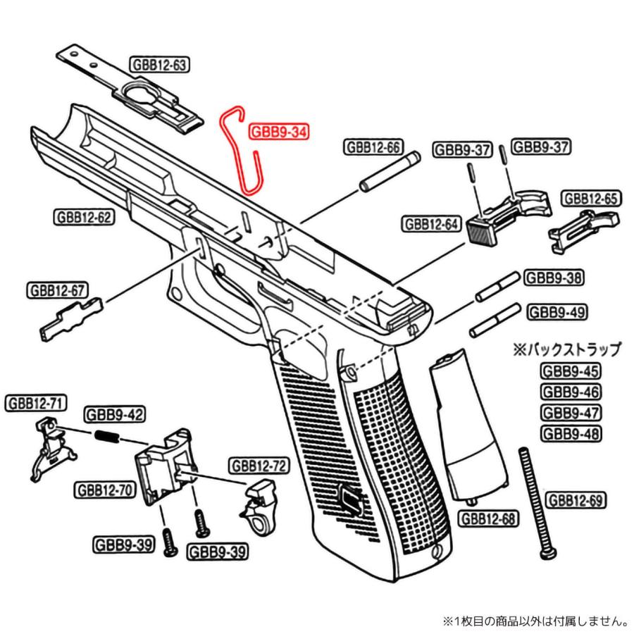 GLK-520 GUARDER エンハンスド スプリングセット for マルイ G17Gen5