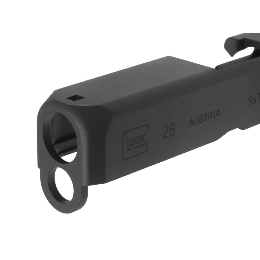 GLOCK-74(BK)　GUARDER スチールCNC スライド for マルイ G26 GLK-74(BK) ： BK GLOCK スチールCNC スライド for マルイ G26 GLK