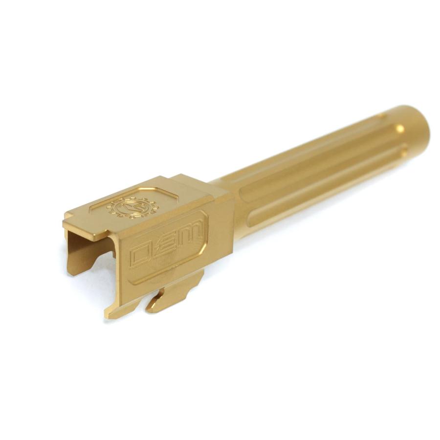 GM0346 GUNS MODIFY DEMスタイル G17 ストレートフルートバレル ステンレス TiN GOLDの画像