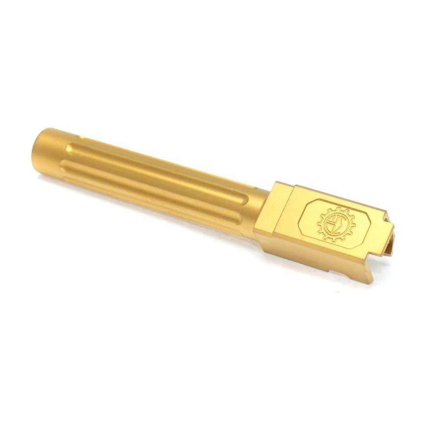 GM0346 GUNS MODIFY DEMスタイル G17 ストレートフルートバレル ステンレス TiN GOLDの画像