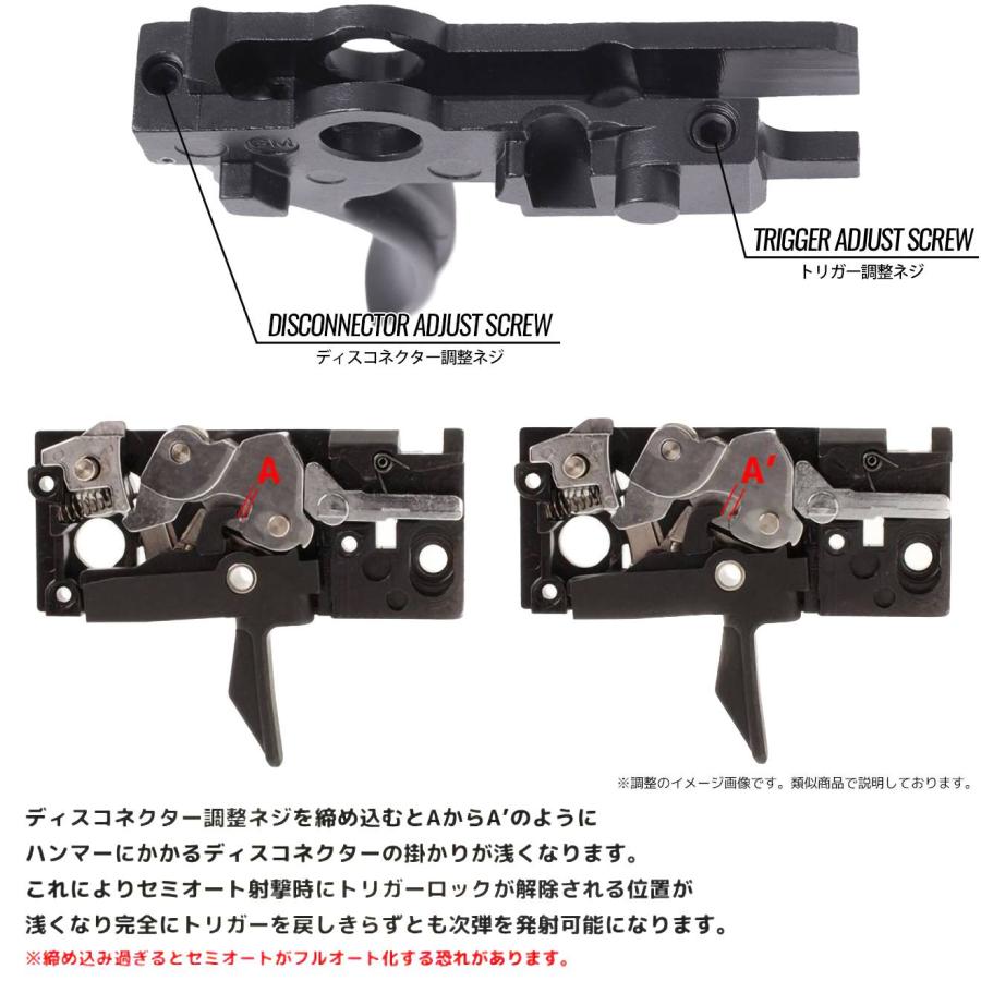 GM0509 Guns Modify スチールCNCトリガーボックス+MIM スチール