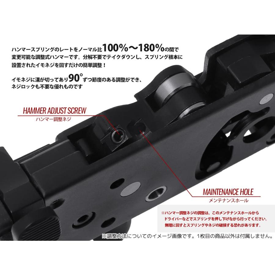 GM0519　Guns Modify 100%-180% アジャスタブル MIM スチールハンマー for TM GBB M4｜militarybase｜06