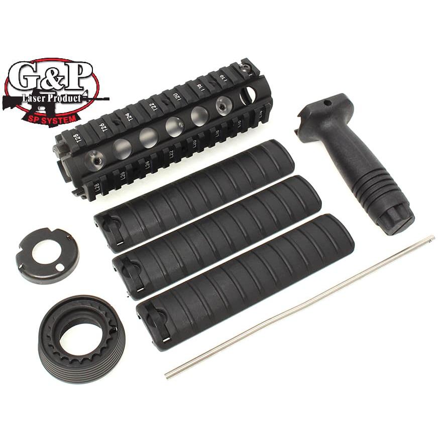 GP675B G&P GP675B M4 RAS ハンドガードキット/BK : MILITARY