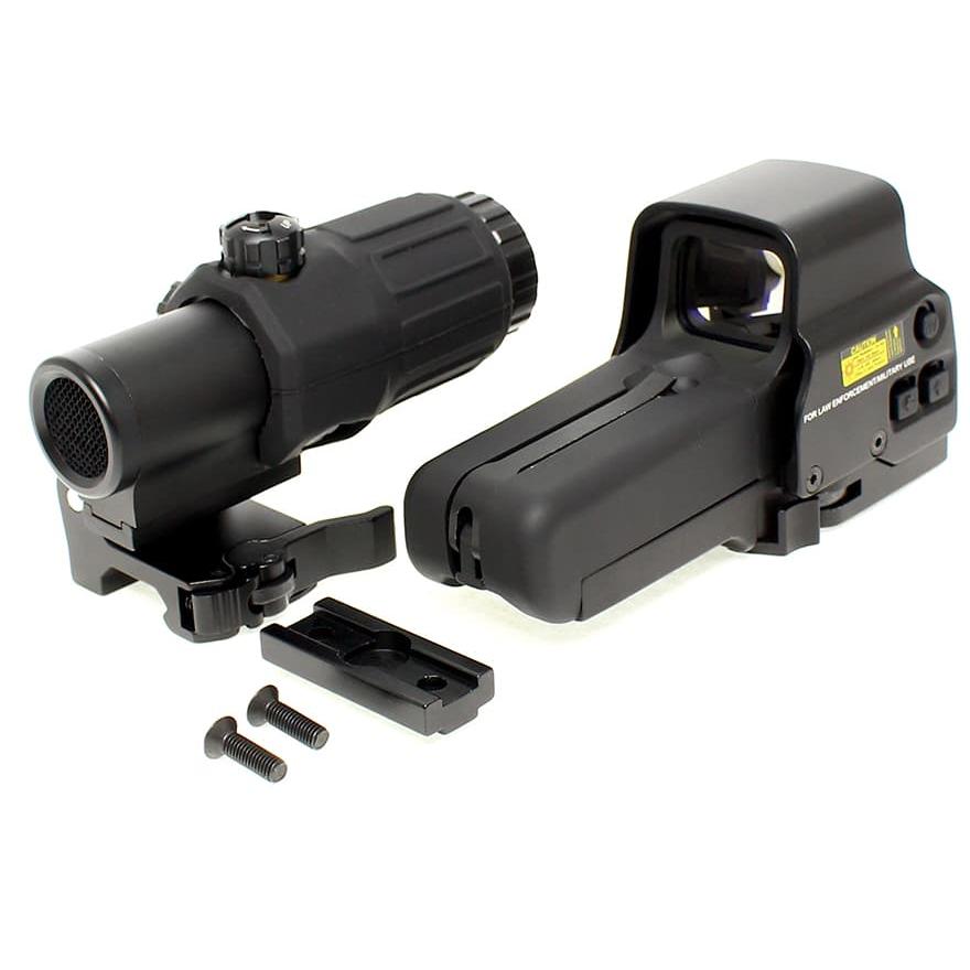 EOTech 558 マグニファイア G33 レプリカ セット QD対応 Evolution Gear 製 EOTech EXPS3 + G33 マグニファイア レプリカ