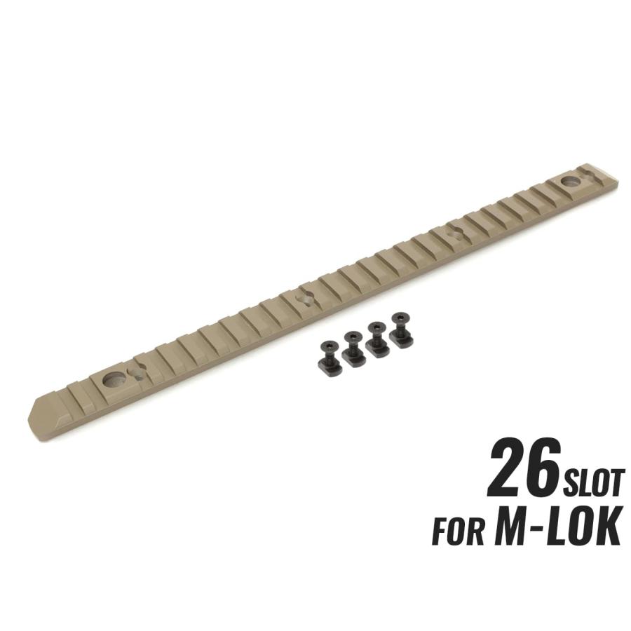 H2557DM26 CNC M-LOK フルサイドレール 26スロット DE : MILITARY BASE