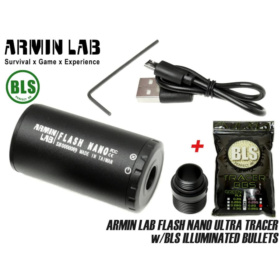 H2845B-001 ARMIN LAB FLASH NANO UVトレーサー + BLS トレーサーBB弾