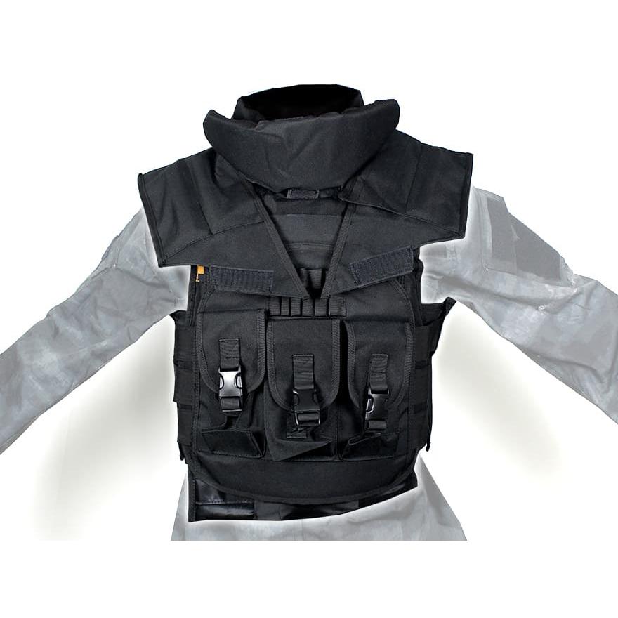 H7828B タクティカル アーマーベスト w/ グローインアーマー/BK