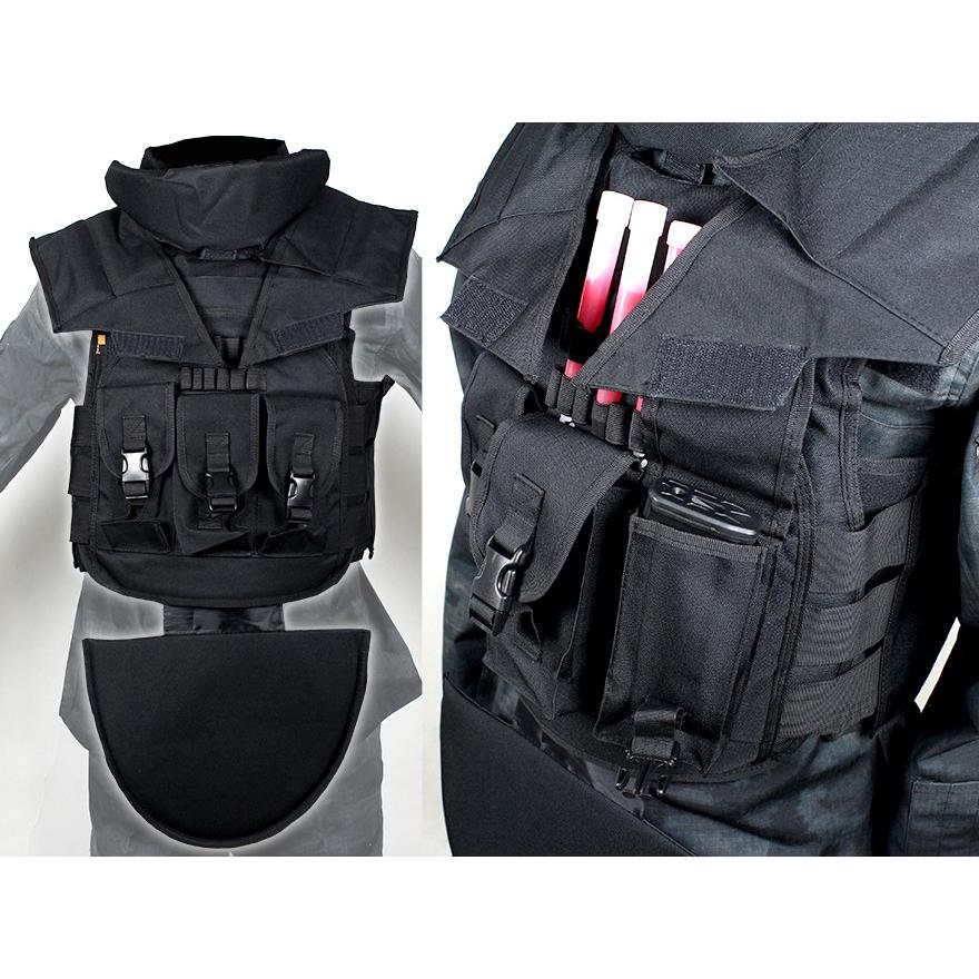 タクティカル アーマーベスト W グローインアーマー Bk H78b Military Base 通販 Yahoo ショッピング