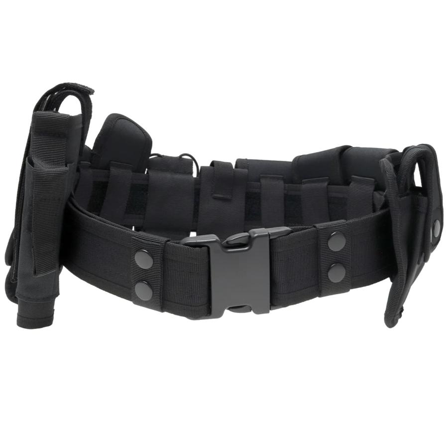 H7831BDX ナイロン ポリスベルトセット DX 黒 ブラック : MILITARY