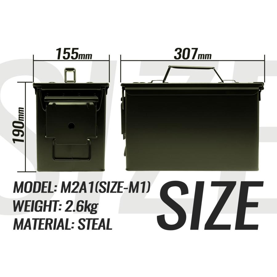 H8012OM2 MILITARY-BASE(ミリタリーベース)M2A1タイプ .50 アンモ