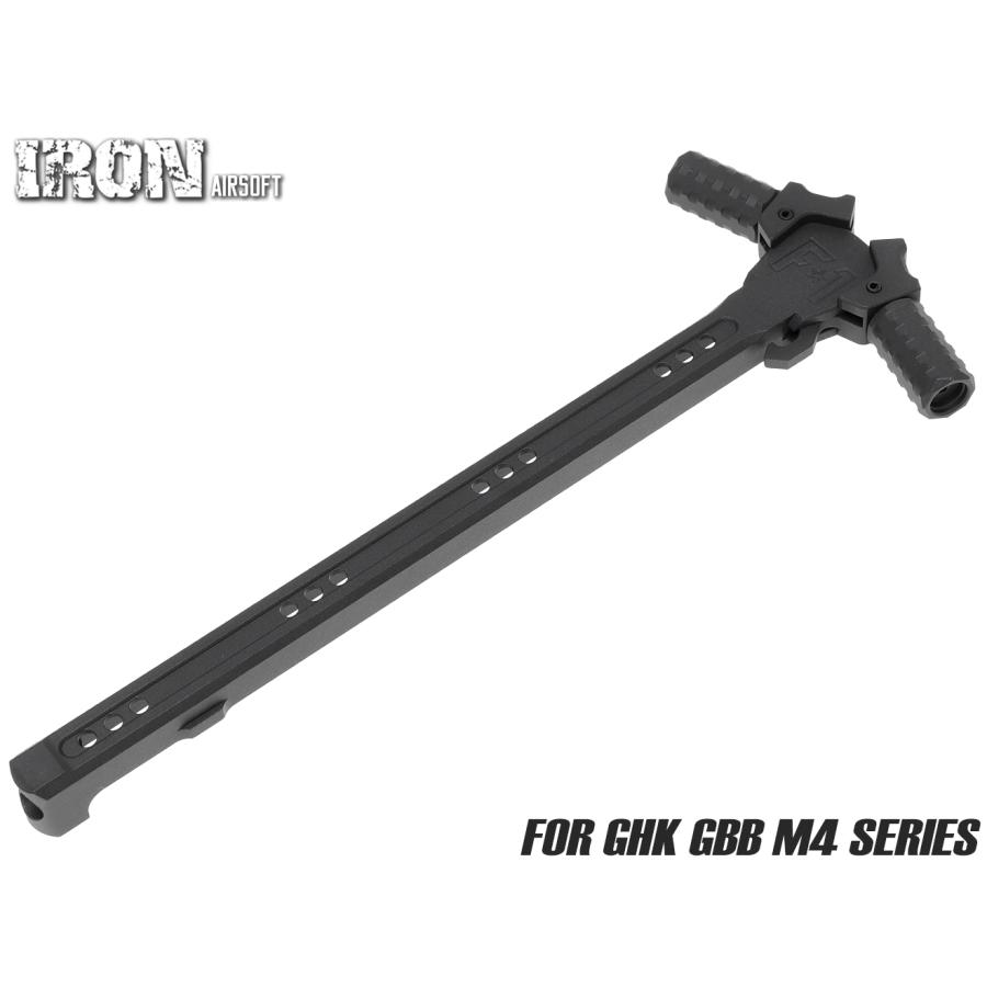 IRO-2409B IRON AIRSOFT F-1 FIREARMS アルミCNC アンビチャージングハンドル for GHK GBB M4 ...