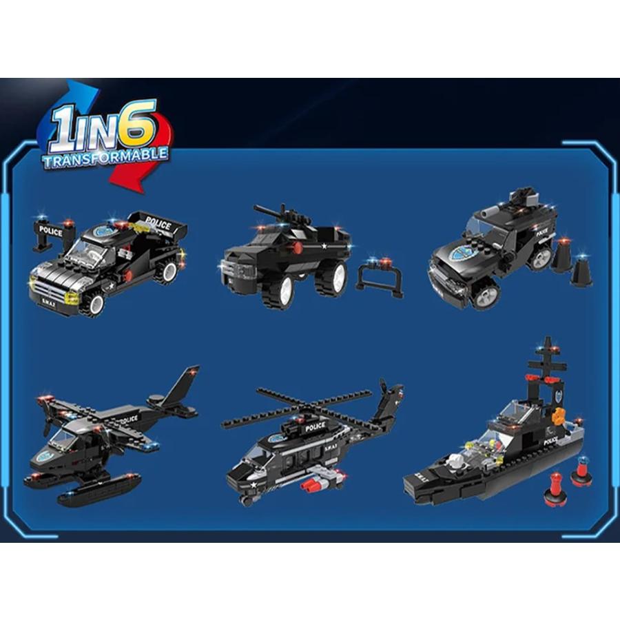 M0014S AFM SWAT シリーズ ストームアクションバトルバス 1092Blocks